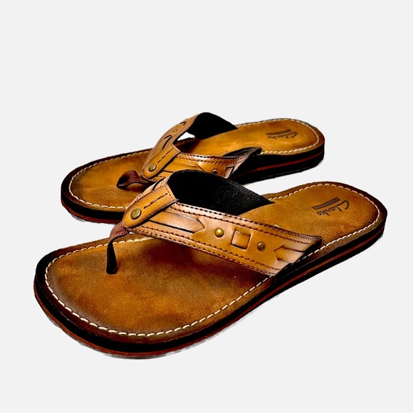 Clarks Collection Women's Fenner Nerice Brown Sandals Size